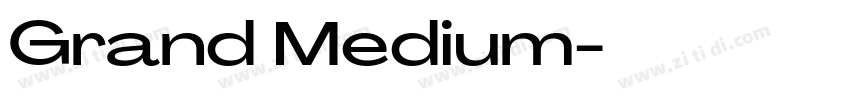 Grand Medium字体转换